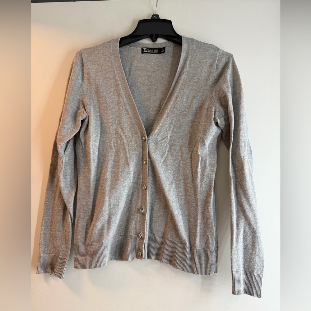 New York & Company Light Gray Women's Cardigan